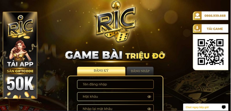 Hệ thống game cược Ric Win đáp ứng nhu cầu đa dạng của hàng triệu dân chơi